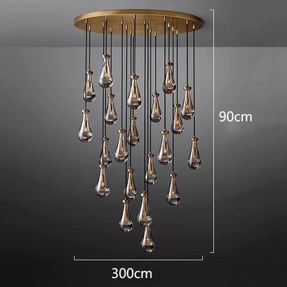 DecorBites™ LED Pendant Light Chandeliers for Living Room Staircase Indoor Lighting
