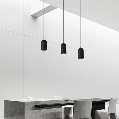 DecorBites™ Black Travertine LED Pendant Lamp for Modern Interior Lighting