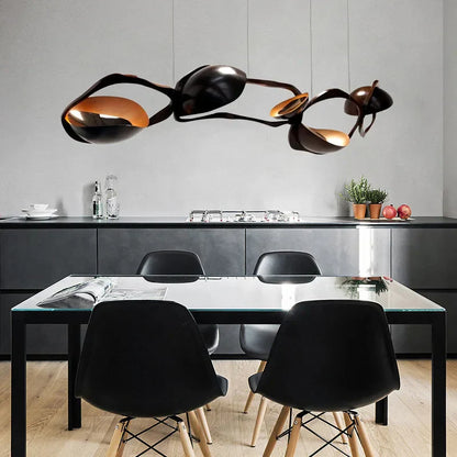 DecorBites™ Black Stainless Steel Chandelier LED - Modern Luxury Design for Living Room