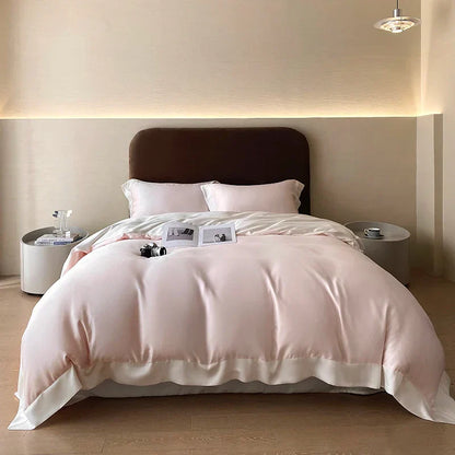 DecorBites™ Eucalyptus Fiber Bedding Set, Summer Coolness, Silky Quilt, Duvet Cover, Sheet Set