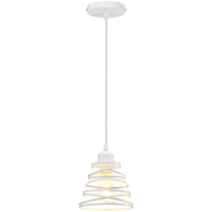 DecorBites™ Iron Cage Ring Chandelier Pendant Light for Kitchen Living Room