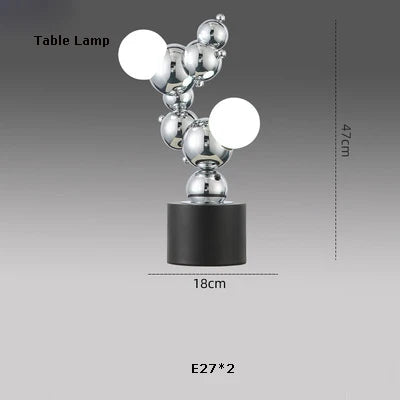DecorBites™ Dimmable LED Hanging Pendant Light for Living Room - Gold Silver Luminaire
