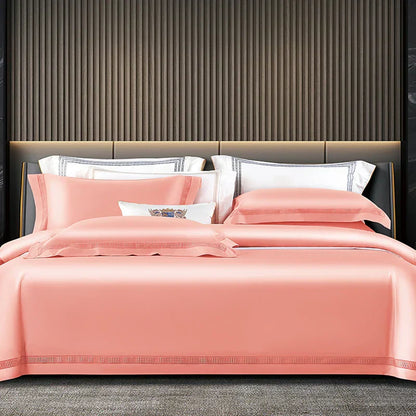 DecorBites™ Egyptian Cotton Duvet Cover Set, 1000TC Bedding: Quilt Cover, Sheet, Pillowcases
