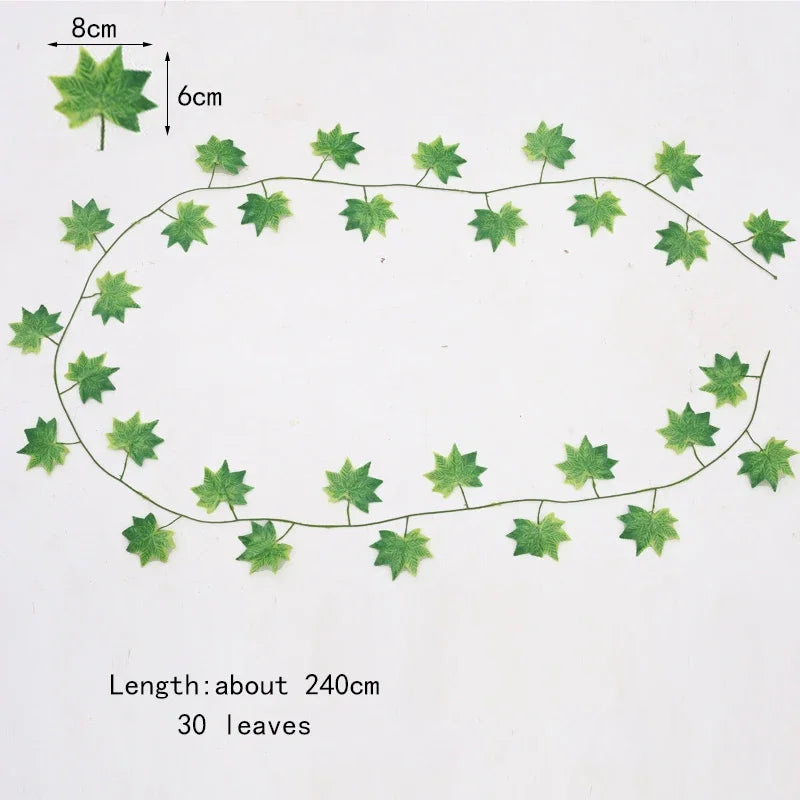 DecorBites™ 12pcs 2.2M Ivy Green Garland String Wall Decoration Artificial Plants