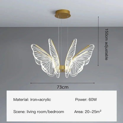 DecorBites™ LED Butterfly Chandeliers: Modern Lighting Fixtures for Home Decor