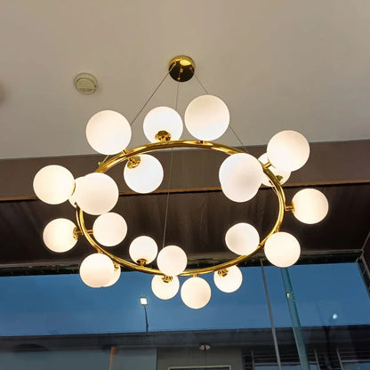 DecorBites™ LED Glass Chandelier Pendant Lamp for Living Room Dining Room Lighting