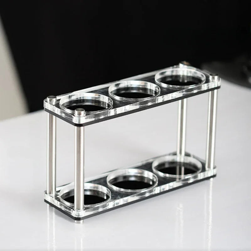 DecorBites™ Acrylic Coffee Bar Utensil Rack & Powder Press Set