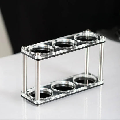 DecorBites™ Acrylic Coffee Bar Utensil Rack & Powder Press Set