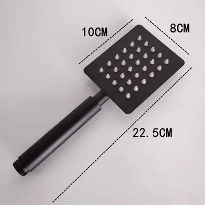 DecorBites™ Black High Pressure Handheld Shower Head for Water Saving and Bathroom Rainfall