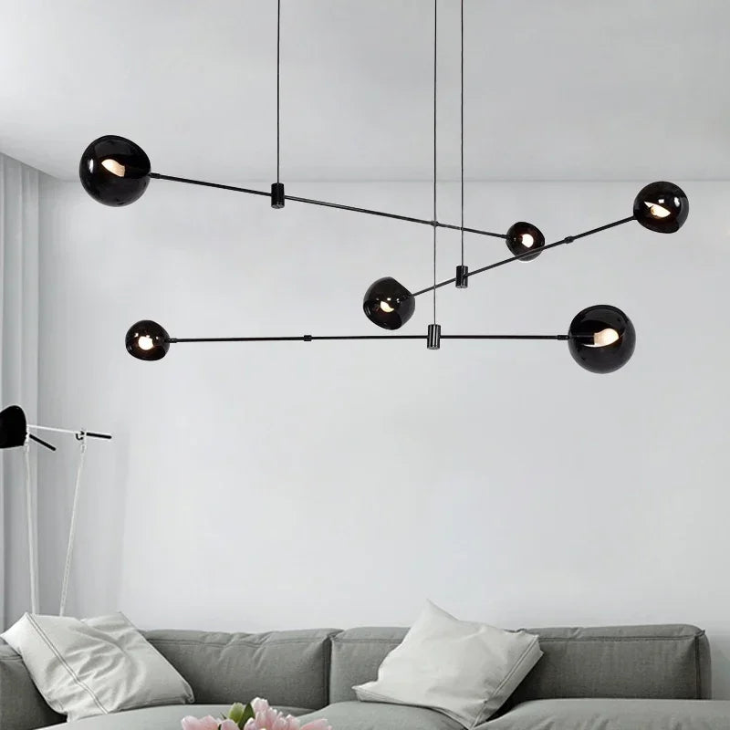 ™ LED Chandelier: Modern Designer Pendant Lights for Living, Dining Room, Kitchen.