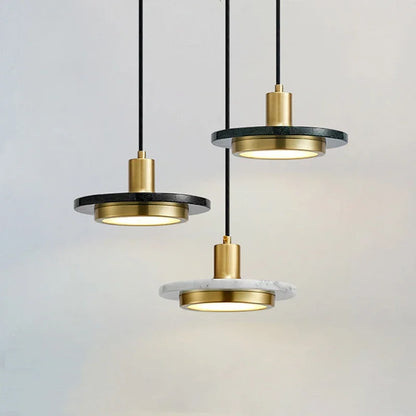 ™ Gold Copper Saucer Marble Chandelier Luxury Home Decor Bedside Cafe Table