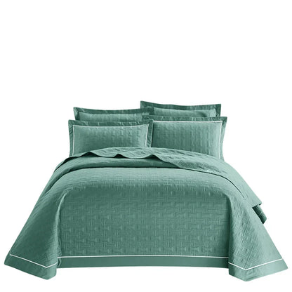 DecorBites™ Cotton Coverlet Bedspread Set with Thick Quilting for Luxurious Bedding