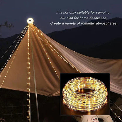 DecorBites™ LED Camping Light Strip 8M Length Waterproof Outdoor Garden Decor Lamp