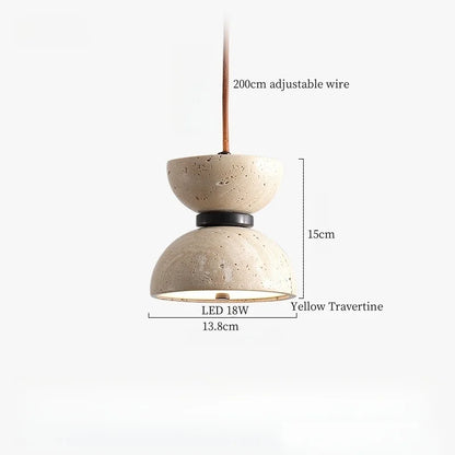 DecorBites™ Black Travertine LED Pendant Lamps: Nordic Modern Home Decoration Interior Hanging Light