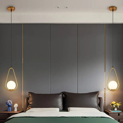 DecorBites™ Glass Ball LED Pendant Light for Restaurant Bar - Nordic Style