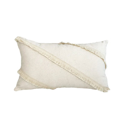 DecorBites™ Boho White Lace Floral Sofa Cushion Cover Wedding Decor Throw Pillows