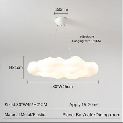 DecorBites™ Acrylic Cloud LED Ceiling Chandelier for Living Room and Bedroom