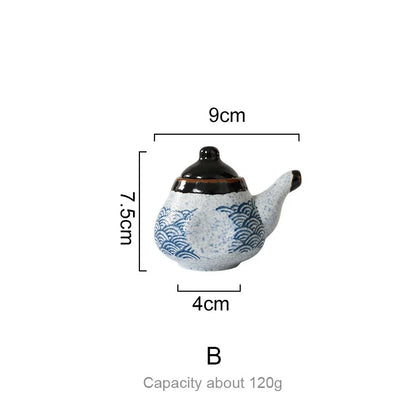 DecorBites™ Blue Ceramics Kitchen Seasoning Set