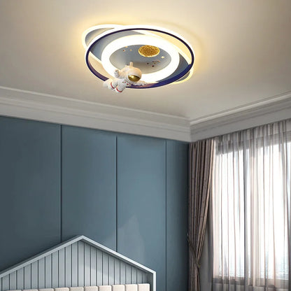 DecorBites™ Astronaut Kids Bedroom Ceiling Light - Modern Boys Girls Room Lighting Fixtures