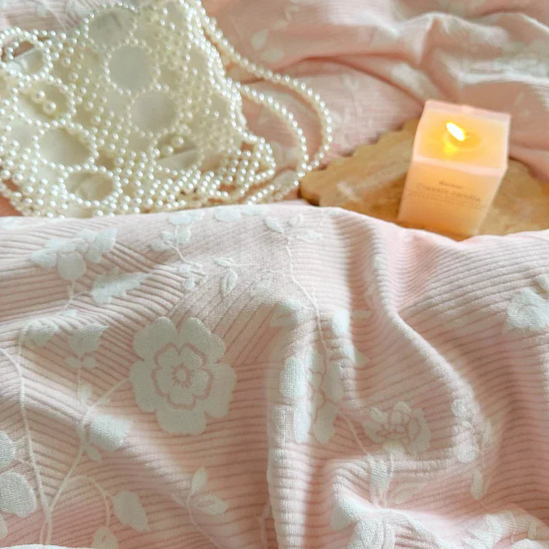 ™ Lace Ruffles Velvet Princess Bedding Set: Duvet, Sheet, Pillowcases