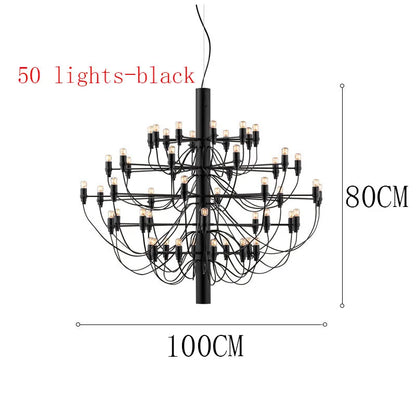 ™ LED Candle Chandelier: Elegant Italian Design Pendant Light for Home Decor