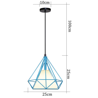 DecorBites™ Blue Nordic Pendant Lights E27 Modern Hanging Lamps for Living Dining Kitchen