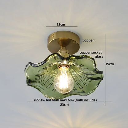 DecorBites™ Clear Glass LED Ceiling Lamp Copper Socket Modern Nordic Style Lighting