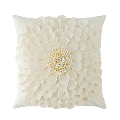 DecorBites™ Handmade Flower Cushion Cover - Light Luxury Decorative Pillows