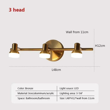 DecorBites™ LED Mirror Headlight Wall Lamp for Bathroom Bedroom Home Decor