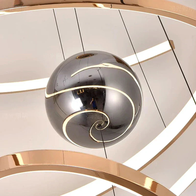 DecorBites™ LED Staircase Chandelier Pendant Light Indoor Lighting