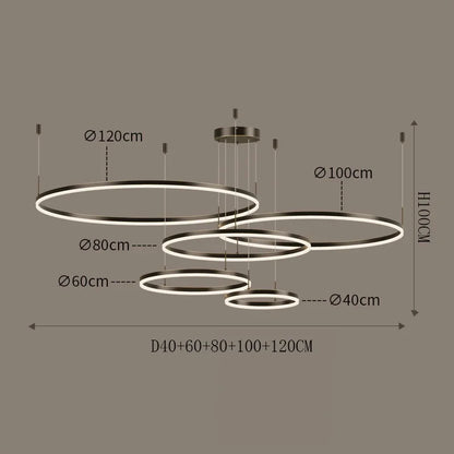 DecorBites™ LED Pendant Chandeliers for Staircase & Living Room Lighting