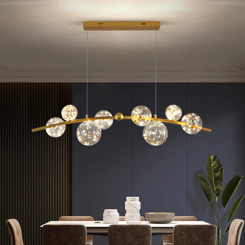 ™ LED Chandelier: Luxury Interior Lighting for Modern Living, Kitchen, or Dining Room