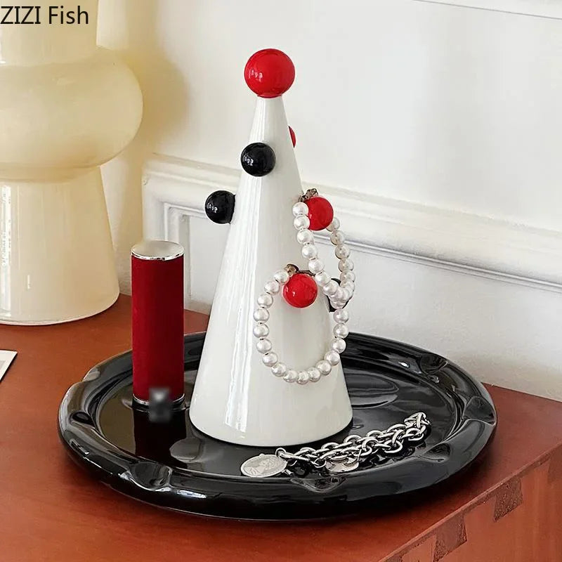 DecorBites™ Christmas Tree Jewelry Stand: Decorative Earrings & Necklace Storage Display