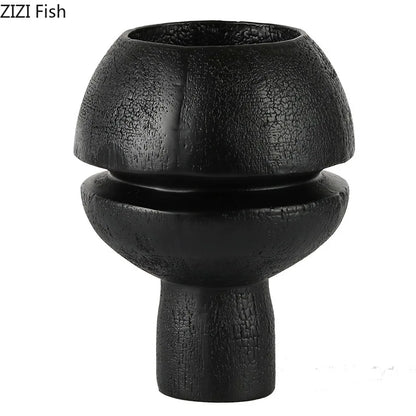 DecorBites™ Black Spherical Resin Sculpture Desk Decoration Abstract Art Aesthetic Ornament