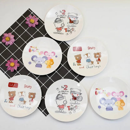 DecorBites™ Bone Snack Plate Set - Small Melamine Dish for Sweets, Cakes, and Treats