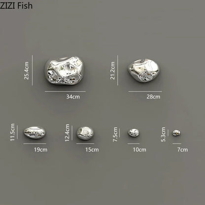 DecorBites™ 3D Stone Wall Ornaments: Room Aesthetics & Decoration - Plating Craft Stone Pendants