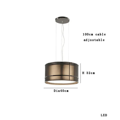 DecorBites™ Designer Fabric Ceiling Pendant Light | Luxury Round Hanging Lamp