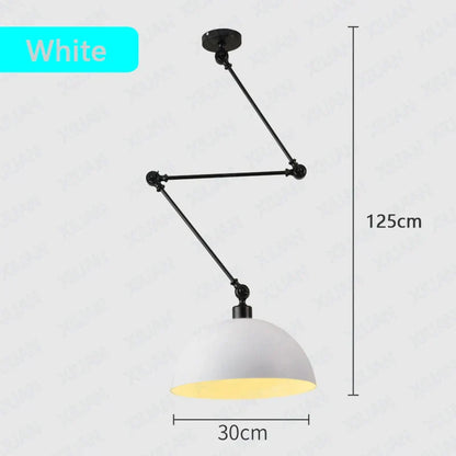 DecorBites™ Adjustable Long Arm Pendant Light for Living Room Bedroom Dining Room