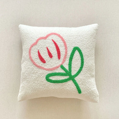 DecorBites™ Christmas Cartoon Embroidered Pillow Cover Set, Festive Decorative Cushions