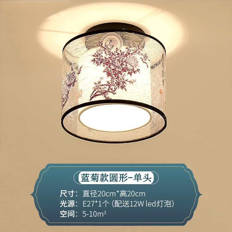 DecorBites™ Chinese Style Ceiling Lamp, Creative Warm Light for Hotel Villa Corridors