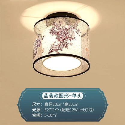 DecorBites™ Chinese Style Ceiling Lamp, Creative Warm Light for Hotel Villa Corridors