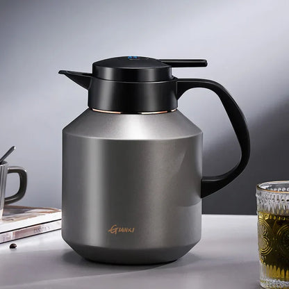 DecorBites™ Insulation Pot: Large Capacity Vacuum Flask with One Key Temperature Display