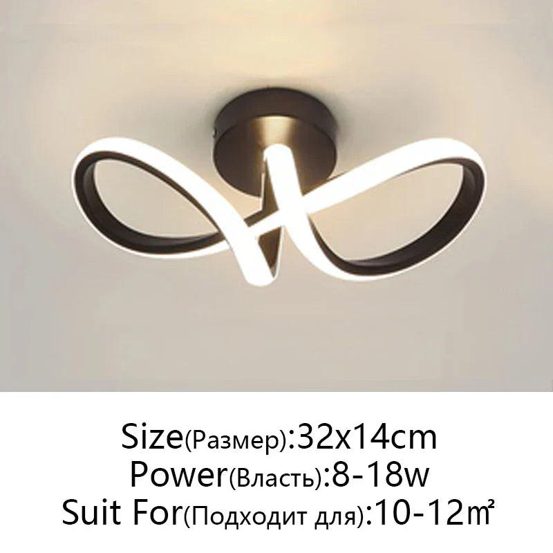 DecorBites™ LED Ceiling Lamp for Modern Spaces - Minimalist Indoor Lighting