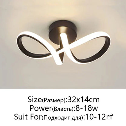 DecorBites™ LED Ceiling Lamp for Modern Spaces - Minimalist Indoor Lighting