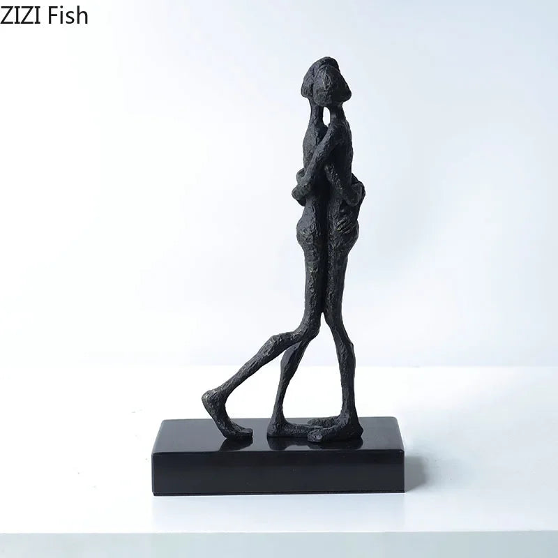 DecorBites™ Abstract Couple Statue for Desk Decoration and Room Aesthetics