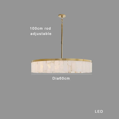 DecorBites™ Gold Marble Ceiling Pendant Light Round Elegant Luxury Hanging Lamp