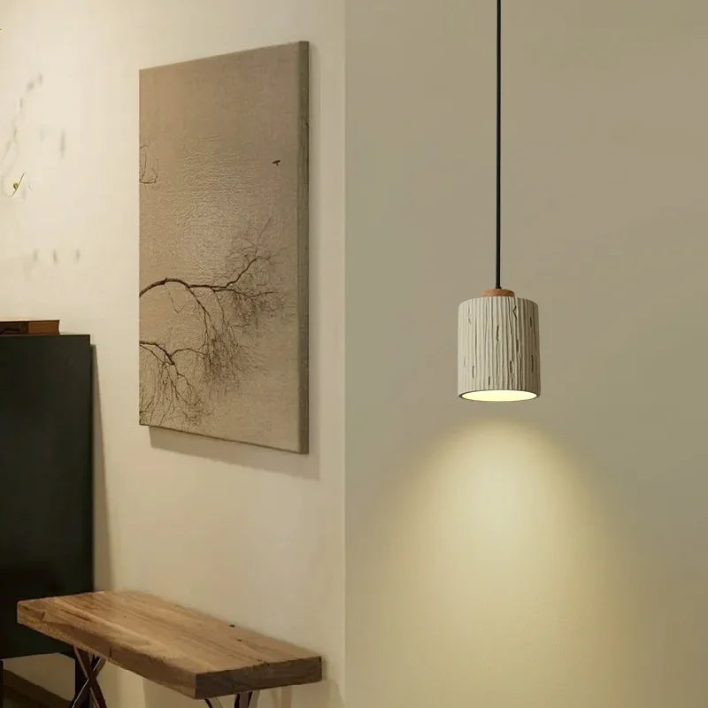 DecorBites™ Columnar Micro Cement LED Hanging Lamps | Home Decor Pendant Light