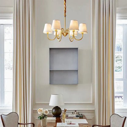 DecorBites™ Copper American Chandelier: Modern Luxury for Living Room, Bedroom, and Restaurant