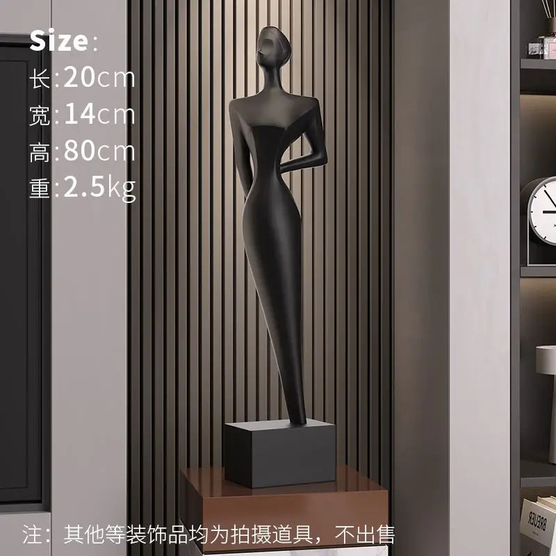 DecorBites™ Abstract Figure Art Sculpture: Luxury Living Room Decor & Housewarming Craft