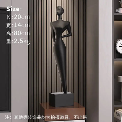 DecorBites™ Abstract Figure Art Sculpture: Luxury Living Room Decor & Housewarming Craft